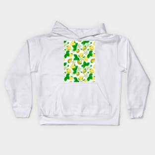 Yellow Strawberries Kids Hoodie